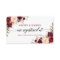 Calligraphy Burgundy Floral Wedding Registry