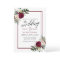 Calligraphy Burgundy Frame Greenery Floral Wedding
