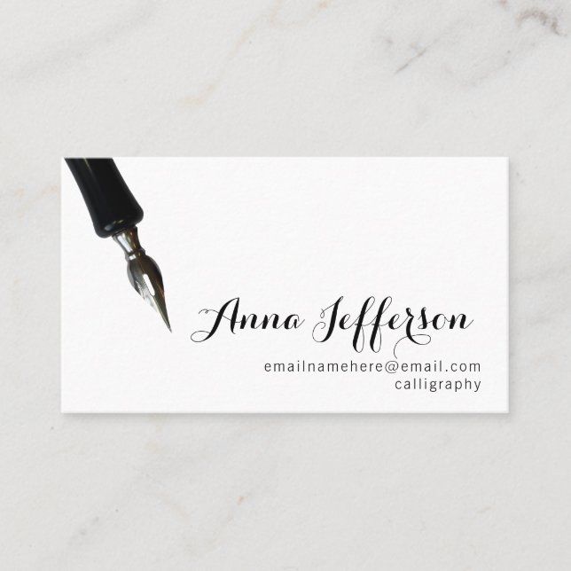 Calligraphy Business Card (Front)