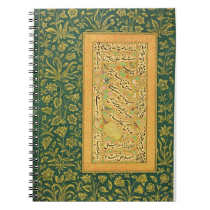 Calligraphy by Mir Ali of Herat, with a Mughal bor Notebook