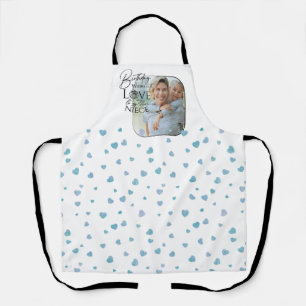 Calligraphy Custom Photo Birthday For Niece Apron