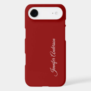 Calligraphy Dark Red Color Personalized Name
