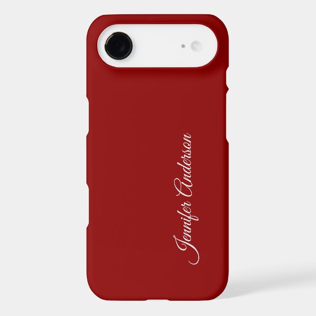 Calligraphy Dark Red Colour Personalized Name (Back)