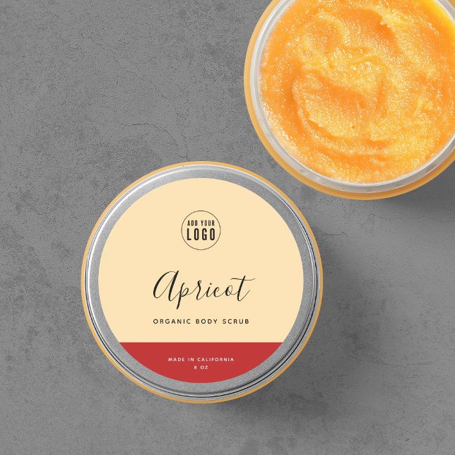 Calligraphy Editable Colours Contrast Product Labe Classic Round Sticker (Creator Uploaded)