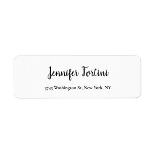 Calligraphy Elegant Black & White Plain Simple
