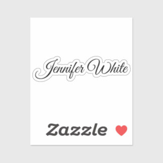 Calligraphy Elegant Black & White Retro