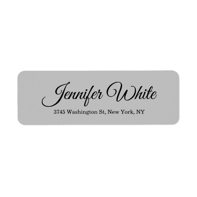 Calligraphy Elegant Bold Retro Grey (Front)