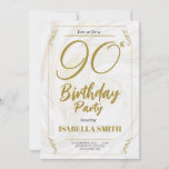 Calligraphy Elegant Modern Gold 90th Birthday Invitation<br><div class="desc">Calligraphy Elegant Modern Gold 90th Birthday Invitation ✨🎉 Celebrate a Milestone: Chic 90th Birthday Invitations Await! 🎉✨ Mark the grandeur of a life well-lived with our exquisite 90th Birthday Invitation Collection. Elevate your celebration to new heights with a perfect blend of modern sophistication and timeless elegance. 🎨✒️ Scripted Masterpieces: Where...</div>