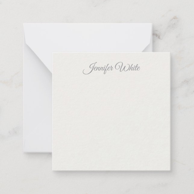 Calligraphy Elegant Pastel Colour Bold Retro Card (Front)