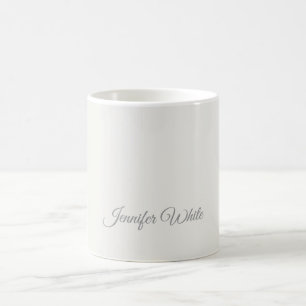 Calligraphy Elegant Pastel Colour Bold Retro Coffee Mug