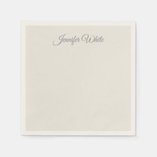 Calligraphy Elegant Pastel Colour Bold Retro Napkin