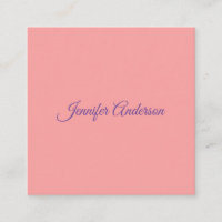Calligraphy Elegant Pastel Red Personalized Name