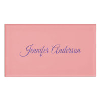 Calligraphy Elegant Pastel Red Personalized Name