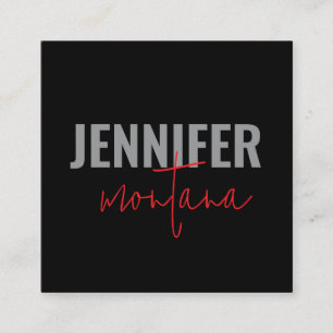 Calligraphy Elegant Plain Add Own Name Enclosure Card