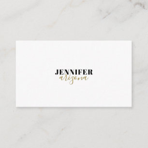 Calligraphy Elegant Plain Add Own Name Enclosure Card