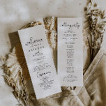 Calligraphy Elegant Script Wedding Program<br><div class="desc">This calligraphy elegant script wedding program is perfect for a rustic wedding. The simple and elegant design features classic and fancy script typography in black.</div>