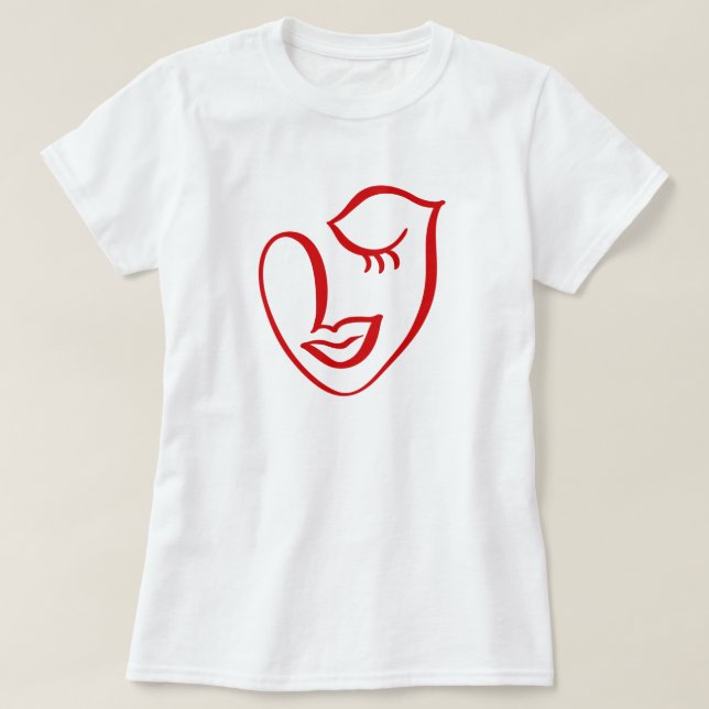 Calligraphy Face T-Shirt (Design Front)