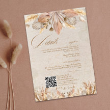 Calligraphy Fall Boho Script Wedding Details