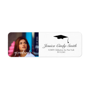 Calligraphy Graduate Hat Customized Photo Address