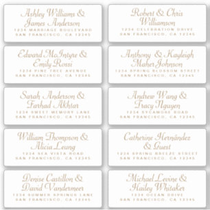 Calligraphy Guest Address Labels ORDER 6” or 8”!