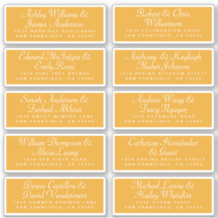 Calligraphy Guest Address Labels ORDER 6” or 8”!