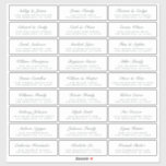 Calligraphy Guest Address Labels ORDER 8” or 14”!<br><div class="desc">Easy to personalize, names and addresses / individual wedding address label stickers for guests. These chic, modern black and white wedding address labels feature your wedding guest names in off-black elegant handwritten script calligraphy. Simply add your individual wedding guest names and address. Exclusively designed for you by Happy Dolphin Studio....</div>