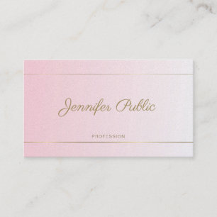 Calligraphy Handwritten Script Luxury Glamourous Business Card