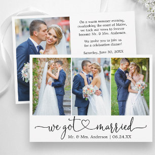 Calligraphy Heart Wedding After Party 4 Photos Announcement