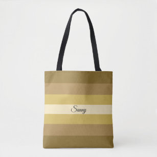 Calligraphy & ivory, golden brown shades tote bag