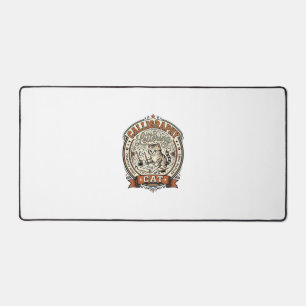 Calligraphy Lettering Cat Calligraphy Lettering Ca Desk Mat
