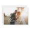 calligraphy lettering wedding photo thank you card