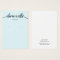 Calligraphy Light Blue Earring Display Card