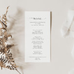 Calligraphy Love Fancy Script Dinner Menu<br><div class="desc">This calligraphy love fancy script dinner menu card is perfect for a modern wedding. The simple and elegant design features classic and fancy script typography in grey and white.
This menu can be used for a wedding reception,  rehearsal dinner,  bridal shower or any event.</div>