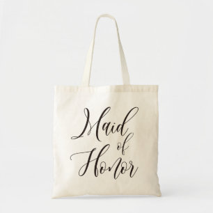 Calligraphy maid of honour, bridesmaid Tote Bag