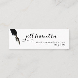Calligraphy Mini Business Card