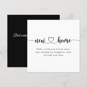 Calligraphy Minimal New Home Housewarming Card