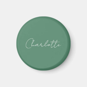 Calligraphy Minimalist Chic Custom Personal Edit Magnet