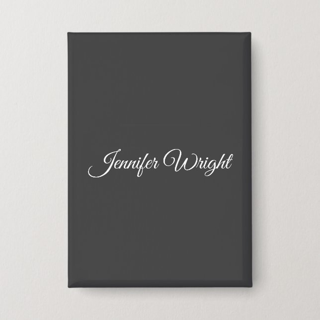 Calligraphy minimalist plain modern grey (Front)