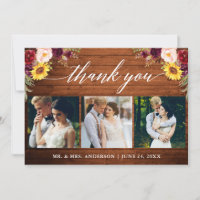 Calligraphy Mixed Floral Wedding Wood 3 Photo