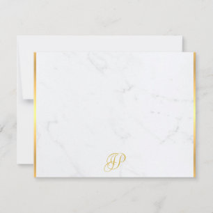 Calligraphy Monogram Gold Marble Modern Template
