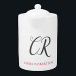 Calligraphy Monogram Name Black Grey Custom Gift<br><div class="desc">It will immediately attract attention with its minimalist and modern design.</div>