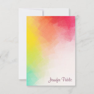 Calligraphy Monogram Rainbow Colours Template