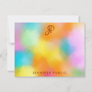 Calligraphy Monogram Template Custom Colourful