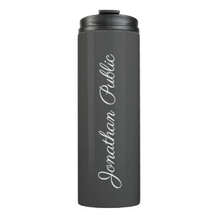 Calligraphy Name Modern Elegant Best Template Thermal Tumbler