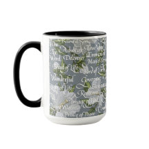 Calligraphy Names of Christ || Gray & Black