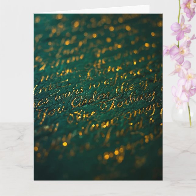 Calligraphy of the Unknown Card (Orchid)