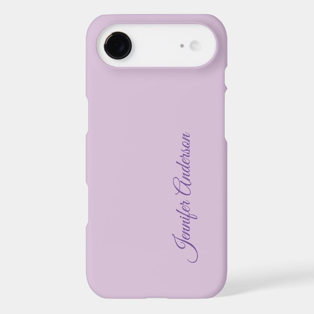 Calligraphy Pastel Thistle Pink Personalized Name (Back)
