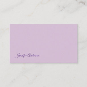 Calligraphy Pastel Thistle Pink Personalized Name Enclosure Card