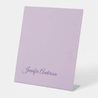 Calligraphy Pastel Thistle Pink Personalized Name