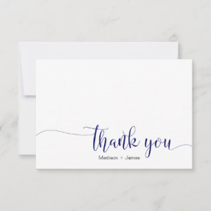 Calligraphy Personalized Thank You Notecard set
